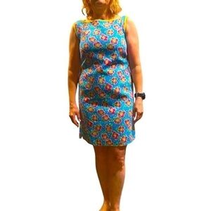 Vintage Lilly Pulitzer for Bergdorf Goodman Hawaiian shift dress, lined, EUC